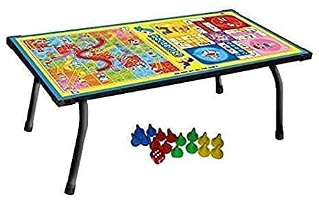 INAAYA Multipurpose Portable Colorful Wooden Table with Ludo Snakes and Ladders Games for Laptop/Eating/Studying/Working for Kids (B096VMPXZ8) Amazon Price History, Amazon Price Tracker