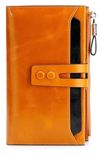 Card Bag,wallet, Card Bag,Fashion Women Leather Wallets Female Wallet Genuine Leather Ladies Purse Hasp Women Purses Long Card Holder(Black)4