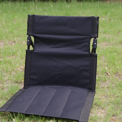Silla Plegable de Camping con Respaldo Portátil de Aluminio (Negro Carbón) miniatura 6