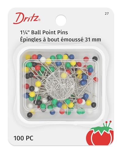 Dritz 27 Ball Point Pins, 1-1/4-Inch (100-Count)
