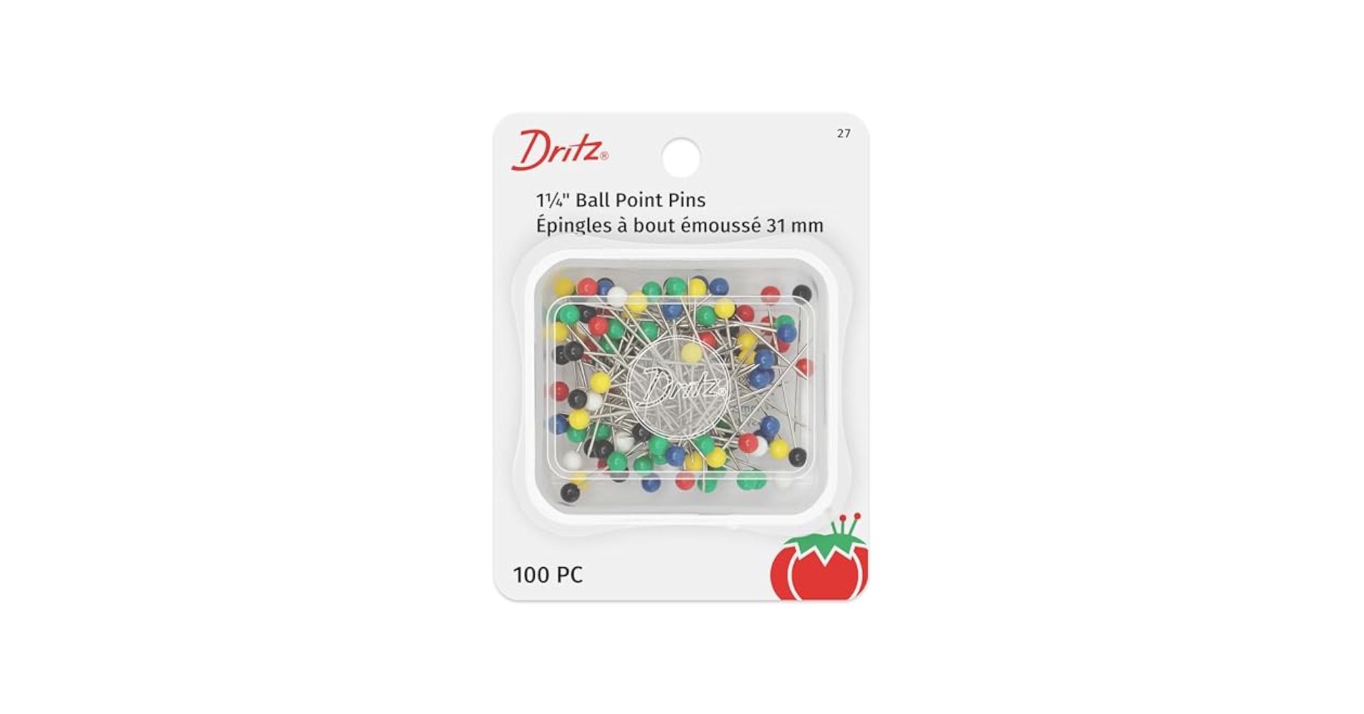 ビジュー　ボールピン Amazon.com: Dritz 27 Ball Point Pins, 1-1/4-Inch (100-Count)