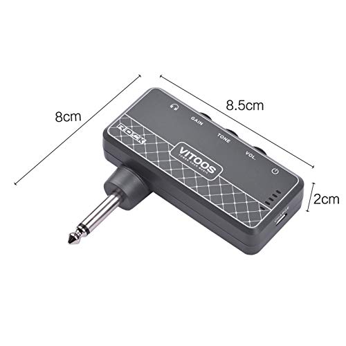 HUIOP METAL Amplificateur de casque pour guitare Prise 1/4 pouce Prise casque 3,5 mm et entrée auxiliaire avec commandes de volume de tonalité de gain Batterie rechargeable intégrée,headphone amp,ampl - Les Beatles, Paul McCartney, John Lennon, RIngo Starr, George Harrison HUIOP METAL Amplificateur de casque pour guitare Prise 1/4 pouce Prise casque 3,5 mm et entrée auxiliaire avec commandes de volume de tonalité de gain Batterie rechargeable intégrée,headphone amp,ampl – Image 7