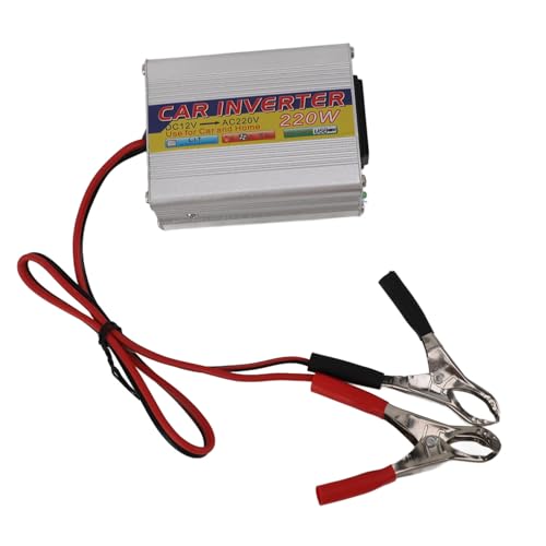 Inverter de alimentación de 220W DC 12V a AC 220V - 240 V Convertidor de automóvil del inversor Solar con luz indicadora de Trabajo múltiple protección