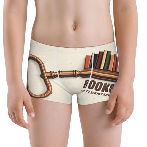 Boys' Cotton Boxer Brief Soft Underwear-Books Key To Knowledge