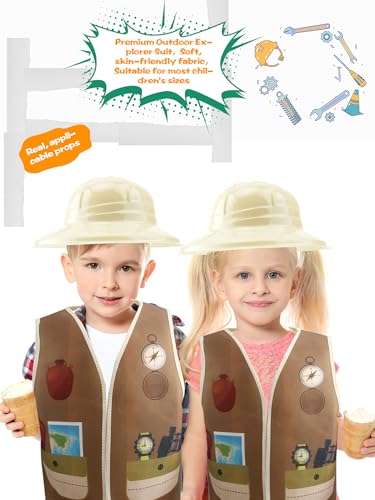 Set de disfraces explorador para niños con 20 piezas miniatura 7