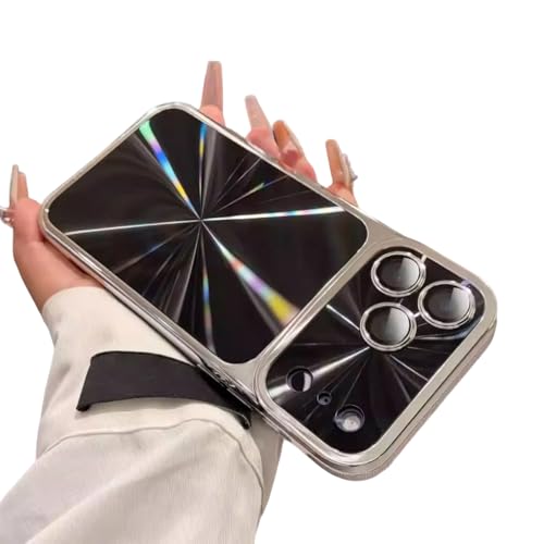 Yesunktt iPhone 16 Pro Max �p �����Y�ی�A���[�U�[CD�p�^�[���f�U�C�����^���d�C���b�L����~�߃}�b�g�d�グ�J�o�[�A�u���b�N