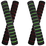 JOINPAYA 2 paia Impugnature Antiscivolo per Pagaie Kayak in Spugna Rosso e Verde Accessori Barca Protettivi con Effetto Ammortizzante per Professionisti e Principianti