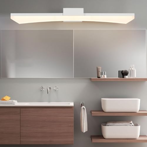 Lámpara de espejo LED para tocador y probador con luz cálida decorativa para el baño
