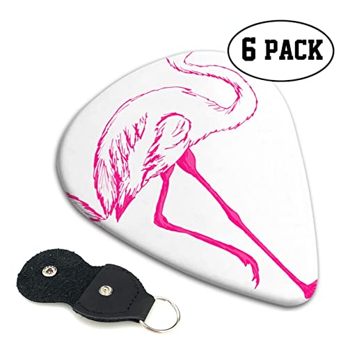 Hollow Flamingo Lot de 6 médiators pour guitare acoustique, guitare électrique, basse, ukulélé – fins, moyens et épais. - Les Beatles, Paul McCartney, John Lennon, RIngo Starr, George Harrison Hollow Flamingo Lot de 6 médiators pour guitare acoustique, guitare électrique, basse, ukulélé – fins, moyens et épais. – Image 3