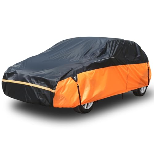 Image of Waterproof Car Cover for Automobiles, All Weather Full Exterior Covers Fit for Toyota Camry Chevrolet Malibu Honda Accord, Universal Windproof Rain Sun UV Protection Car Covers Fit 191 inch-200 inch Sedan