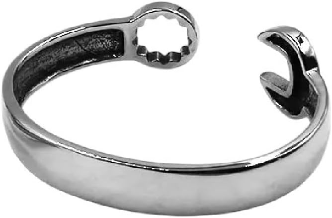 2025年スパナバイカーバングル316Lステンレススチールブレスレットホップロックレンチチャームモーターバングルレディースメンズカッ