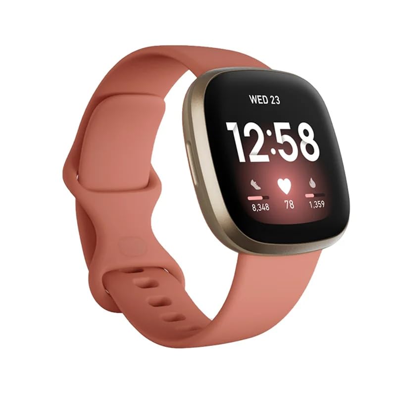 Bands Compatible with Fitbit Versa 3 4 Fitbit Sense Band, Soft Replacement Wristband for Women Flexible Waterproof Sport Watch Strap for Men Large Size-image-18