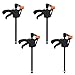 Produktbild Kunststoff-F-Klemmen-Set, 4-teilig, 100 mm, 10,2 cm Stangen- F-Klemmen, Clip-Griff, Schnellspannratsche, Holzbearbeitung, DIY Handwerkzeug-Kit