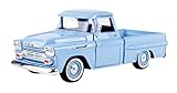  Motormax 1958 Chevrolet Apache Fleetside Pick Up 79311B, Hellblau, 1:24 Die Cast