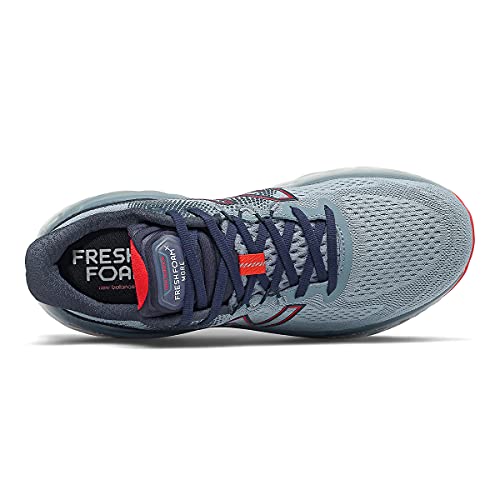 New Balance New Balance Men's Fresh Foam More V3 Running Shoe, Ocean Grey/Velocity Red/Eclipse, 10.5 XW US