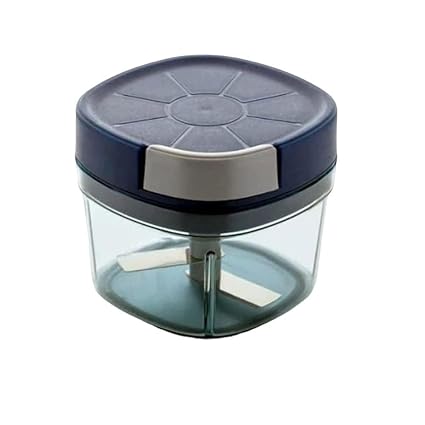 PURCHASE PLUSE Plastic Square Shape Manual Handy Chopper Plastic Square Shape Manual Handy Chopper Vegetable Chopper Blender Square Shape Manual Handy & Compact(1 Pcs)