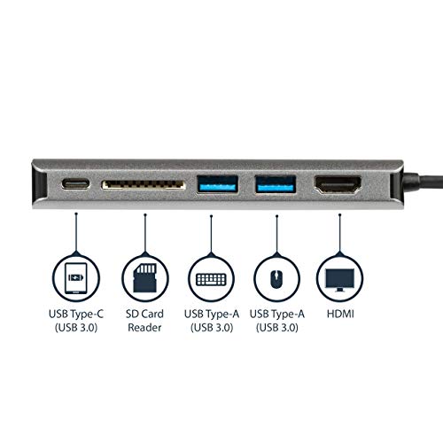 Mini Dock USB-C multipuerto HDMI 4K compatible con MacBook Pro y portátiles Windows 3