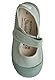 Sterntaler Halbschuh Uni - Mädchen Baby und Kleinkind Schuhe aus Baumwolle - modischer Halbschuh mit Klettverschluss - Kinder Sommerschuh mit Rutschfester Sohle, steingrün, Größe 23