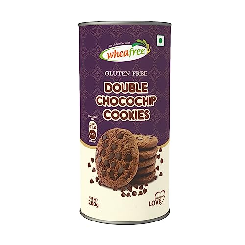 Image of Wheafree Gluten Free Cookies Combo Tutti Frutti + Double ChocoChip Cookies (200g Each) | Tasty, Crunchy and Flavourful Biscuits | Best Teatime Snacks,