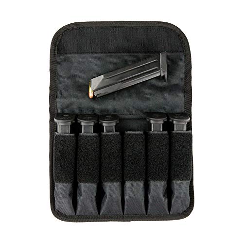 Fsdc (Firearm Safety Devices) – Fsdc Caretaker 6 Magazine Storage Double-Stack Pouch – Water-Resistant And Durable – Black – ‎10" X 7" X 1.5" #TOP2