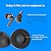 Galaxy Foams Memory Foam Ear Tips for Galaxy Buds3 Pro and Buds Pro 3 with Memory Foam Shield, Secure, Comfortable Replacement (SML)