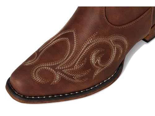 Image of ROPER Womens Riley Embroidered Snip Toe Casual Boots Mid Calf Low Heel 1-2 inch