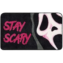 Spirit Halloween Ghost Face Stay Scary Pink Bath Mat, Officially Licensed, Horror Movie Home Decor, Bathroom Rug, Multicolor