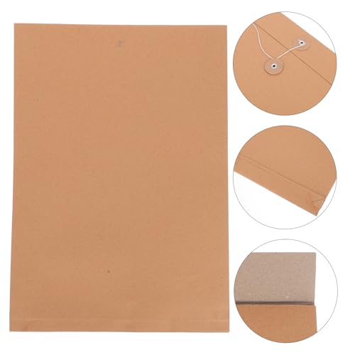 Sobres portadocumentos de papel kraft tamaño carta de gran capacidad para archivo de oficina 7