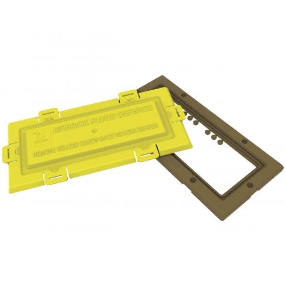 Airbrick Flood Water Defence Protection Cover with Blue/Black Coloured Frame