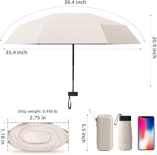 Image of TEKCOOL Umbrella, UV Big Size Umbrella for Sun Protection Rain Windproof Strong Large 3 Fold For Men Women Kids Boys Girls Perfect & Stylish Windproof & Compact''