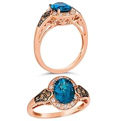 Blue Topaz / 14k Rose Gold