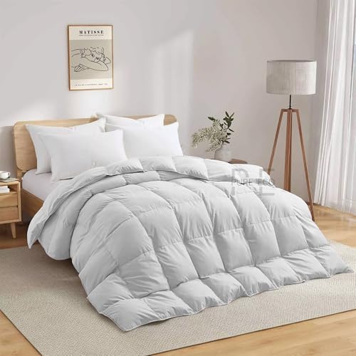 Image of PURE ECO 600 GSM Down Alternative Comforter for King Size (90 inchX106 inch) - 600 GSM Heavy Winter Comforter /Rajai /Duvet /Blanket Microfiber Super Soft Fluffy for Winter King Size - White Color