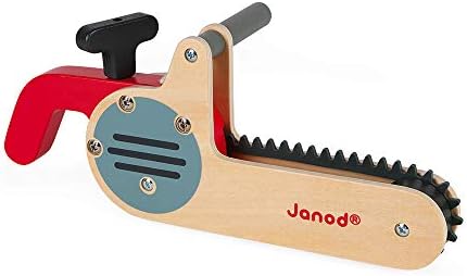 Janod, Motosega, in Legno, Brico’Kids, Giocattolo Imitazione Fai, Da, Te, Sviluppo della Motricità Fine e dell’Immaginazione, Certificato FSC, A Partire da 3 Anni, J06471