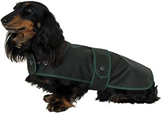 "Cosipet Dachshund Hunter Coat, 15" (38 cm), green
