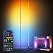 Produktbild Govee RGBICW LED Stehlampe Wohnzimmer 2pack, WiFi Stehlampe Dimmbar, Arbeiten mit Alexa und Matter, 16 Millionen Farben, 85 Szenenmodi, Musikmodi, DIY-Modus Standleuchte für Schlafzimmer, Schwarz