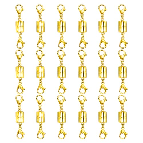 Qulltk Magnetic Necklace Clasps and Closures with Double Lobster Clasp