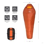 TETON Sports ALTOS, 20 Degree and 0 Degree Sleeping Bag for Adults, Lightweight Warm Mummy Sleeping Bag for Camping, Hiking, Backpacking - Image 3