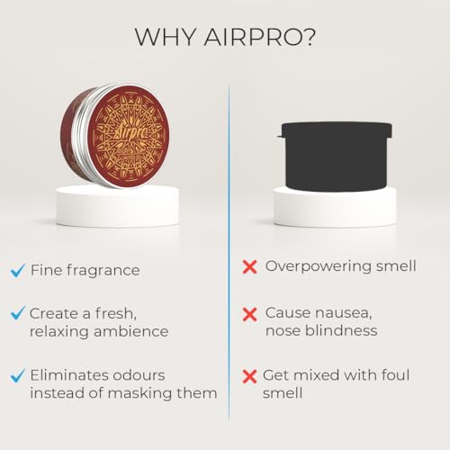 Image of Airpro OUD Limited Edition Car Perfume | Luxury Oud Car Air Freshener in Premium Tin Can | Long Lasting Strong Car fragrance | Car Odour Eliminator | Car Accessories Interior