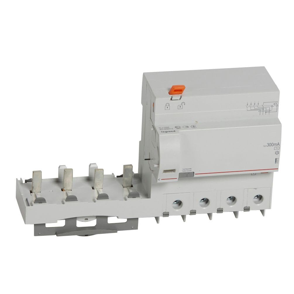 Bloc différentiel adaptable DX3 4P 400V~ - 125A - typeAC 300mA - pour disj 1,5 module/pôle