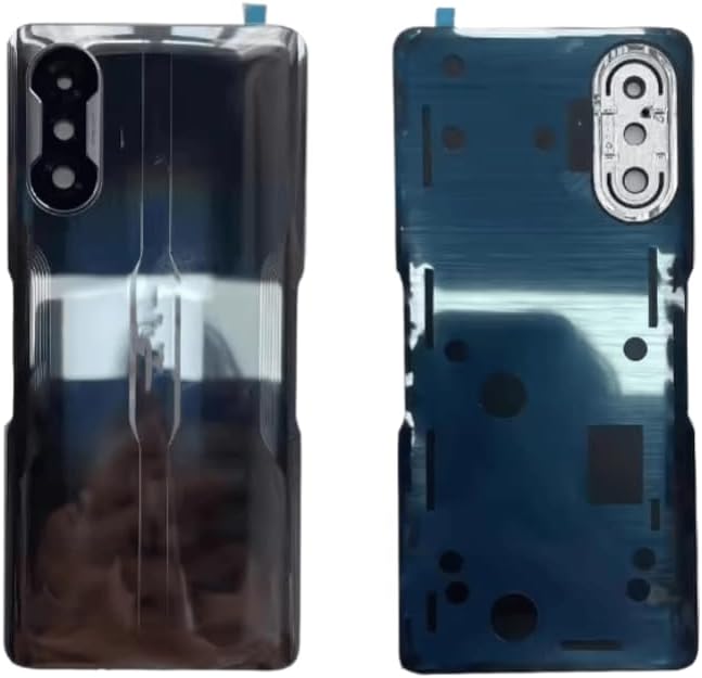 YOOOKOOO Compatible Rear Back Cover for Xiaomi Redmi K40 Gaming – Battery Door Housing Replacement Part (Silver No Lens)