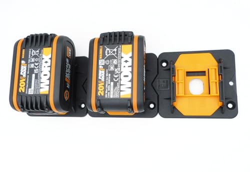 SLE 5x Profi Akkuhalter für Worx 20V MAX PowerShare Wandhalterung Wandhalter Akkuhalterung Akku Halter WA 3528 3539 3551 3553 3556 3570 3014 3641 3648