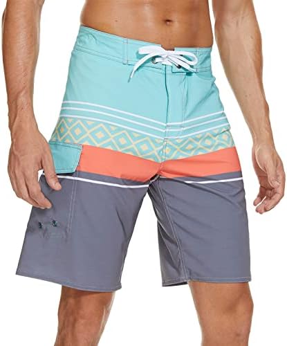 VSFAOV Mens Beach Pants Sports Breathable Fashion Pants Summer Fitness Running Pants Mens Big Swim Trunks (SDJ12-Blue,40)