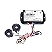 Leviton 5B201-H01 Epoxy Encapsulated Dual Element, CTs included, 1.0 kWh and 0.1 kWh Isolated Outputs and 1.0 kWh Counter Output, 100:0.1, Black