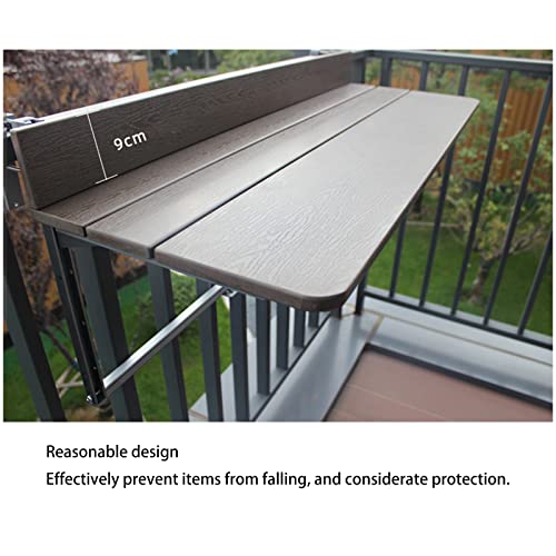 Mesa de balcón plegable en aluminio resistente con altura ajustable 5