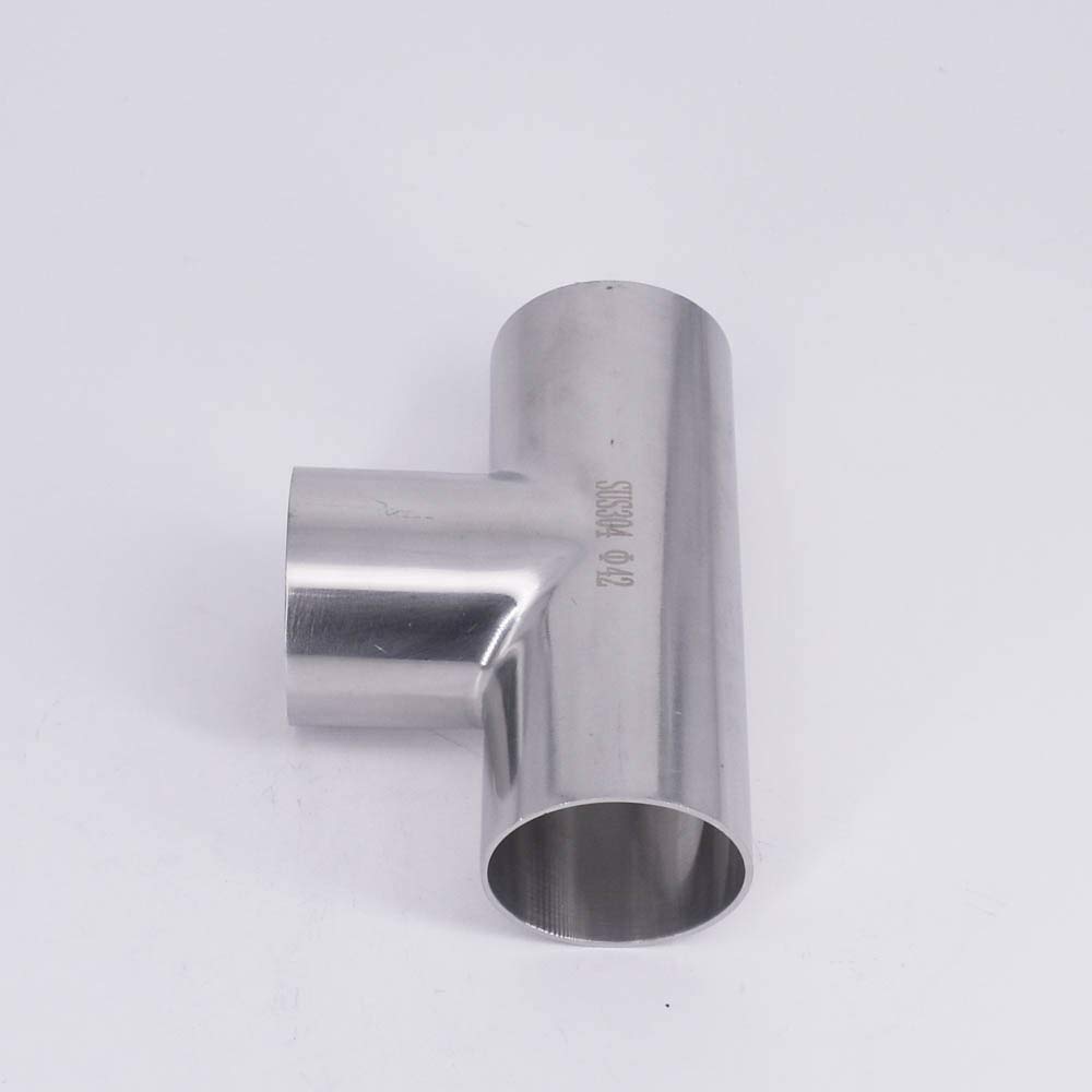 Conector de acero inoxidable, soldadura a tope de diámetro exterior de tubería, estándar DIN Conector de soldadura a tope de diámetro exterior de tubería de 14 mm-104 mm Conector de 3 vías Accesorio d