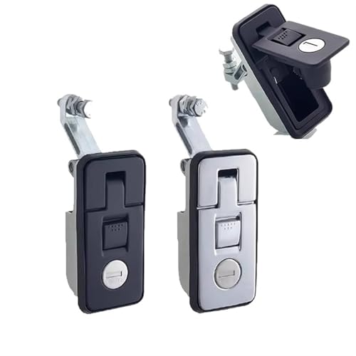Bounce Lever Cabinet Lock MS718 Vending Cabinet Lock Compressors Car Trunk Lock Caravan 1Pcs(Black Big)