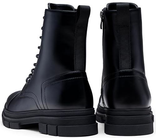 Jousen Men's Boots Fashion High Top Motorcycle Boots Waterproof Boots for Men3