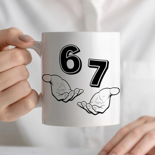 Taza de cerámica para café 11 oz blanco miniatura 5