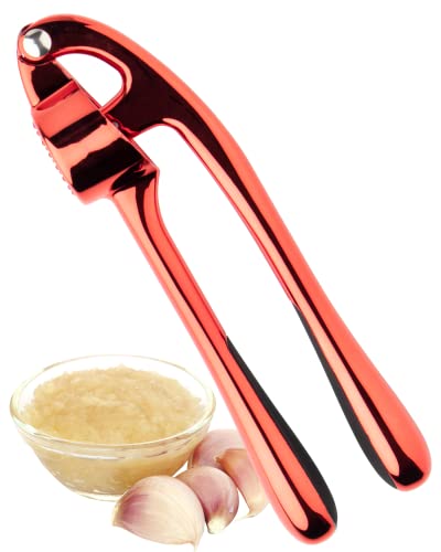 Easy to Use Garlic Press, Removes The Need to Peel, Great Go-to Kitchen Gadget for Crushing Garlic Cloves. Dishwasher Safe