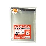 フロンティア カクケイ OPP袋 フタ付 (テープ付き) 30ミクロン CD用 (140×155+フタ40mm) [1000枚] クリアパック